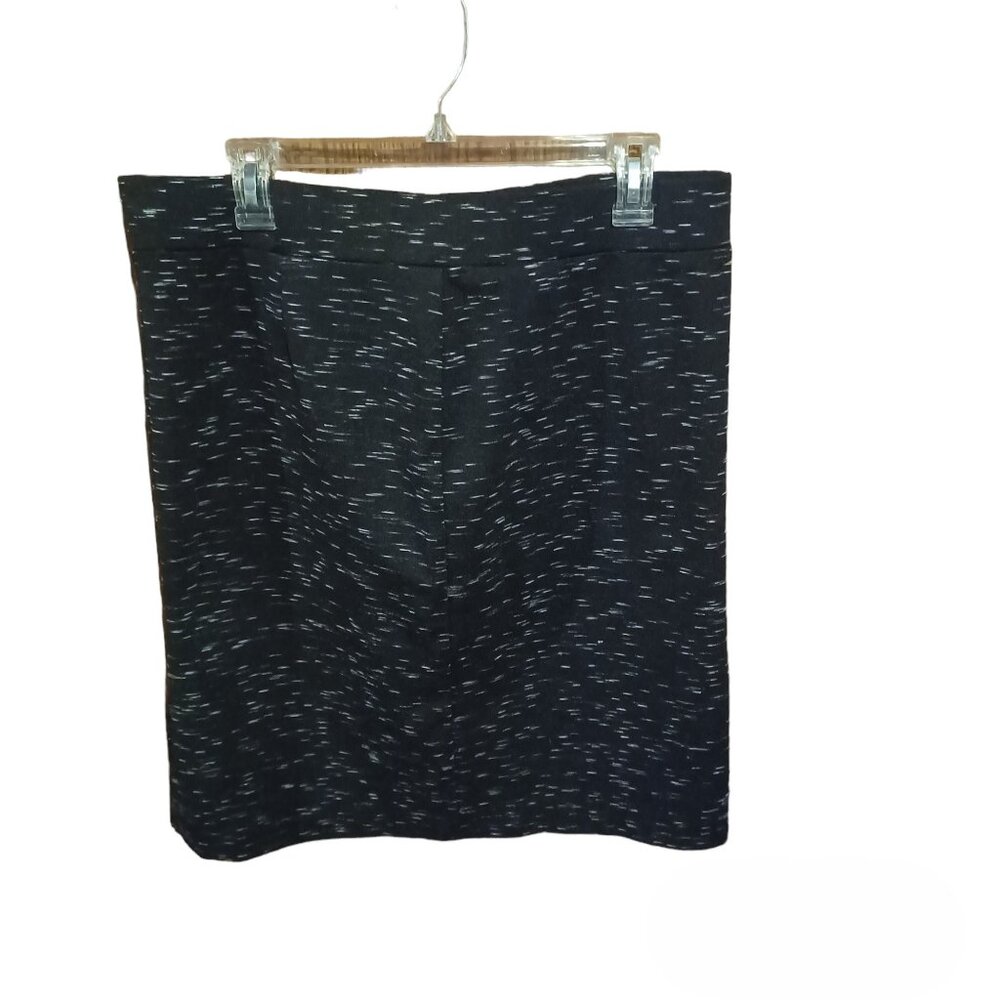 Counterparts Black Skirt With White Lines Euc
